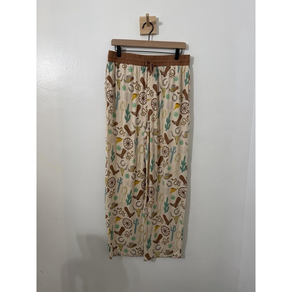 Little Sleepies Ready To Rodeo Men’s Lounge Pajama Bottoms Large Bamboo